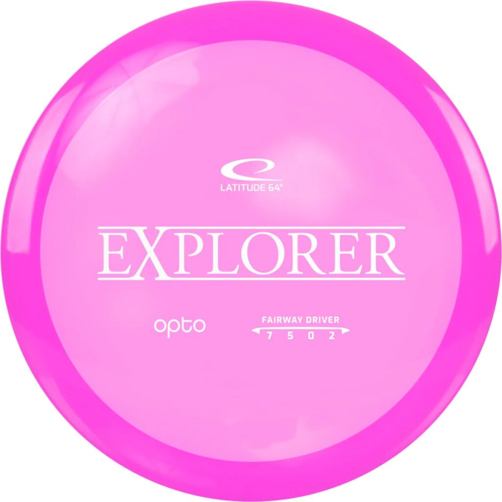 Latitude Opto Explorer Pink - frisbeegolf väylädraiveri (väritön)